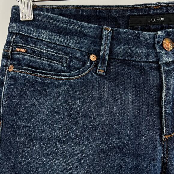 Joe's (27) (30x33) Long Socialite Bootcut Weston Blue Dark Wash Low Rise Jeans - Picture 5 of 10